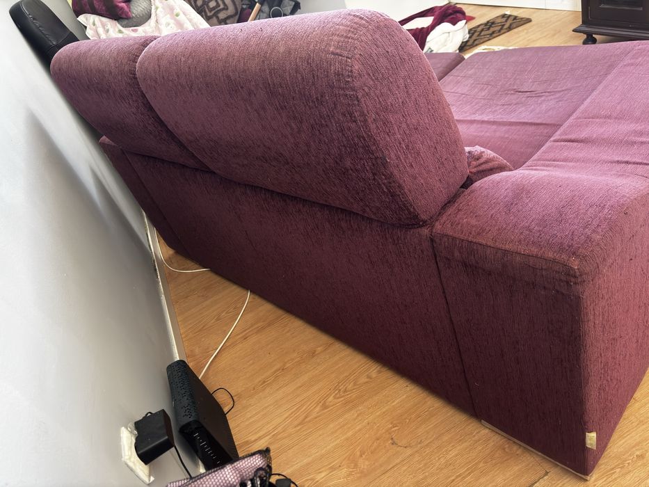 Sofa vinho retratil