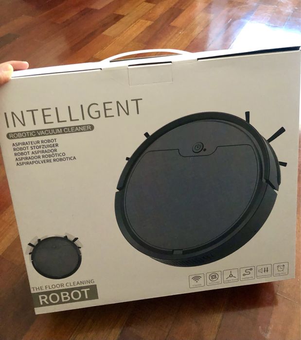 Aspirador robô giratório automático novo c/ caixa