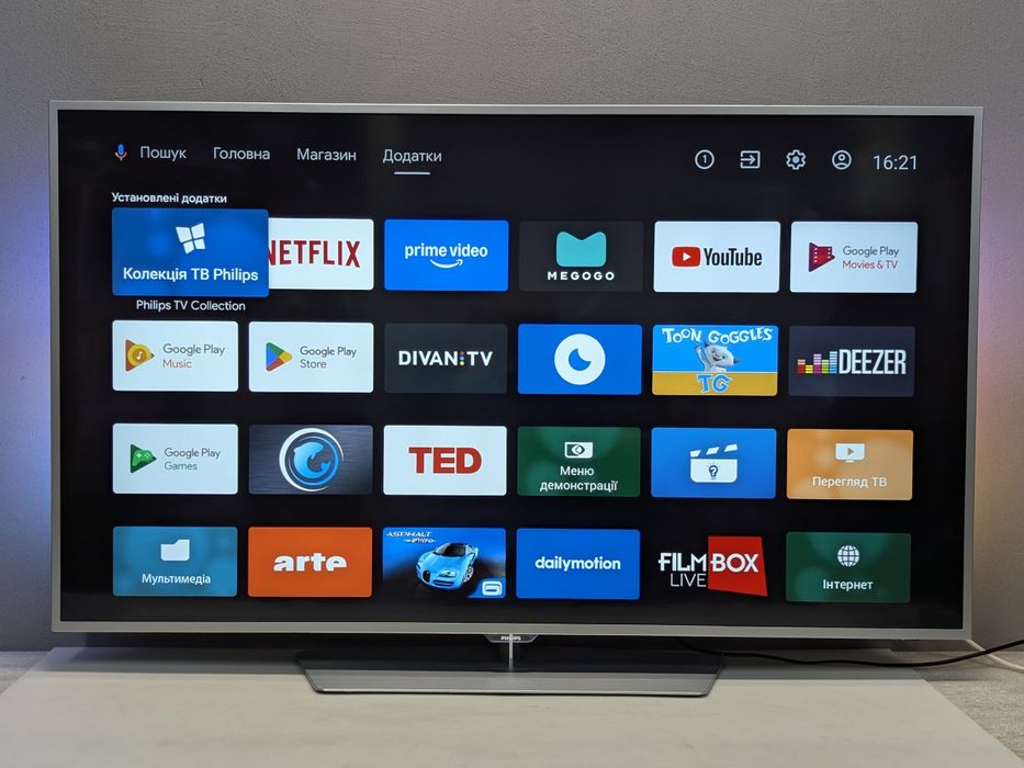 PHILIPS 55PUS6551 4K Ultra HD 120 Hz Android 8 , 16 Гб Ambilight !