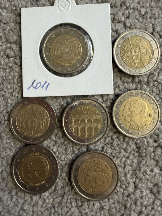 Moedas 2 euros circuladas