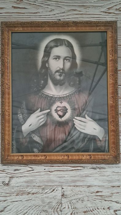 Obrazy religijne oleodruk serce Jezusa