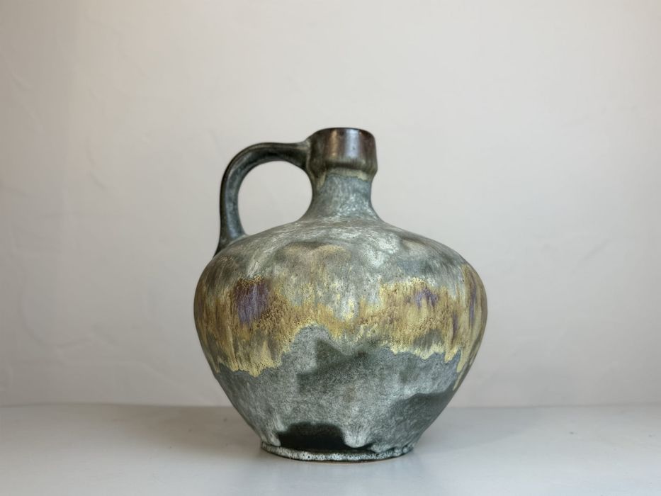 Zielony ceramiczny wazon Ruscha 340. Fat Lava.