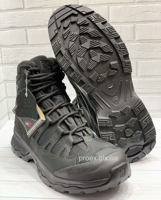 SALOMON Quest 4D Forces 2 Black | Тактические ботинки | GTX | ВСУ, полиция