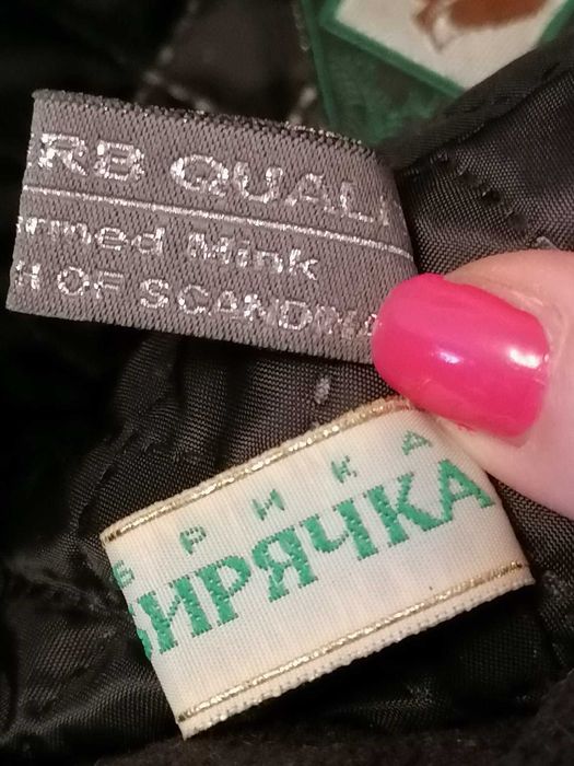 Берет из цельной натуральной норки (фабричный)