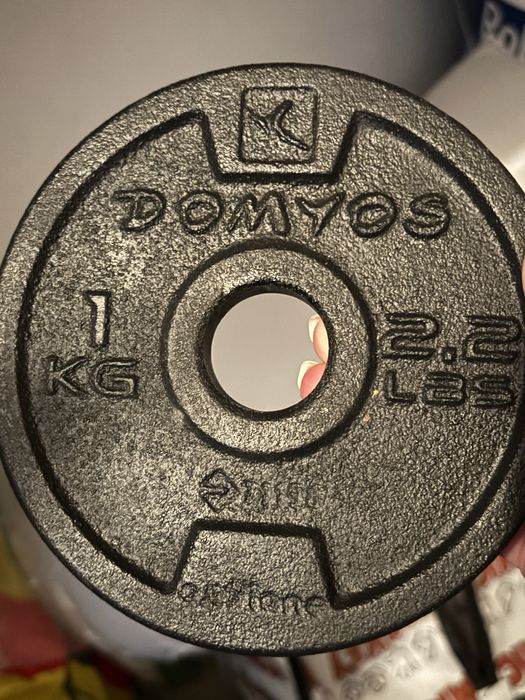 Pesos diversos kilos, barras, marca domyos