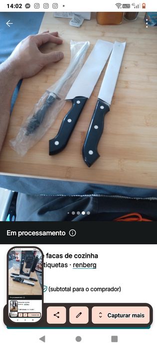 Conjunto de 15 facas de cozinha