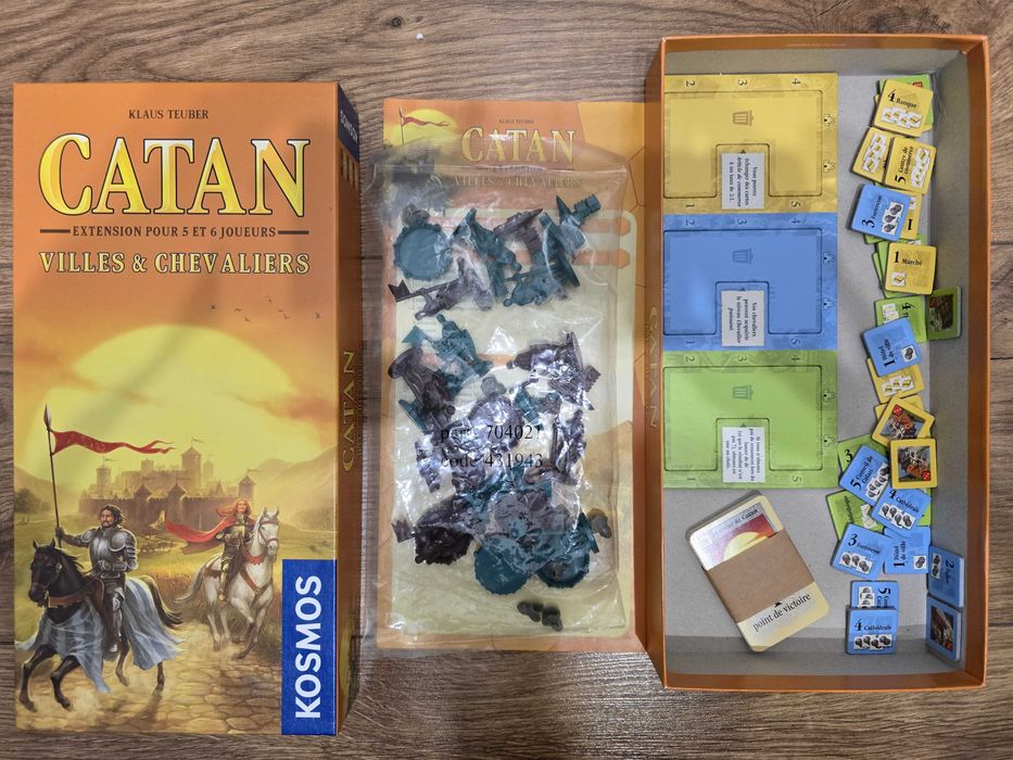 Catan miasta i rycerze z figurkami - dodatek dla 5-6 gracza FRA
