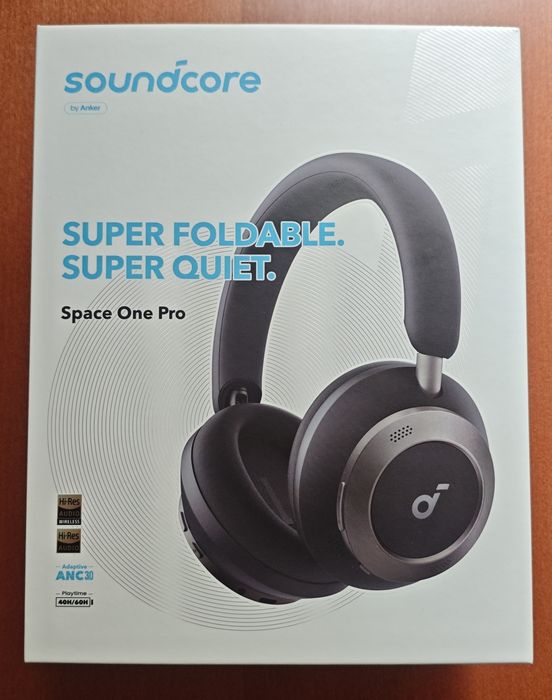 Słuchawki Soundcore Space One Pro Czarny - Nowe!