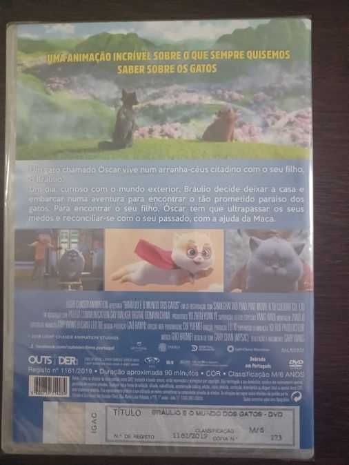 raro dvd: "Bráulio e o mundo dos gatos"