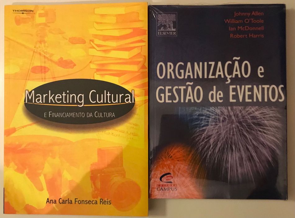 Livros de gestão marketing cultura projectos eventos novos selados