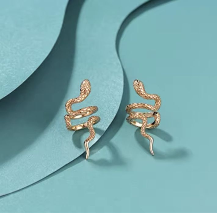 Nausznica Snake Gold Silver