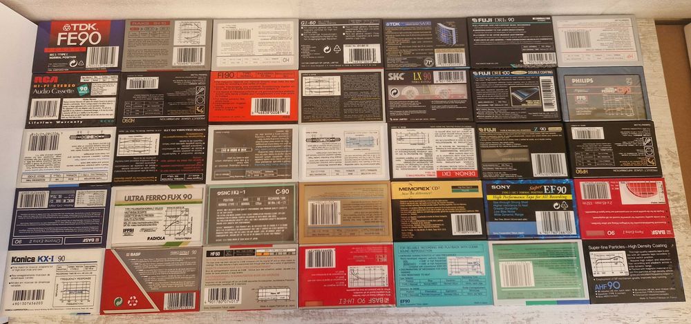 Аудиокассеты 70х-90х годов НОВЫЕ Maxell, Sony, TDK, BASF AKAI и прочие