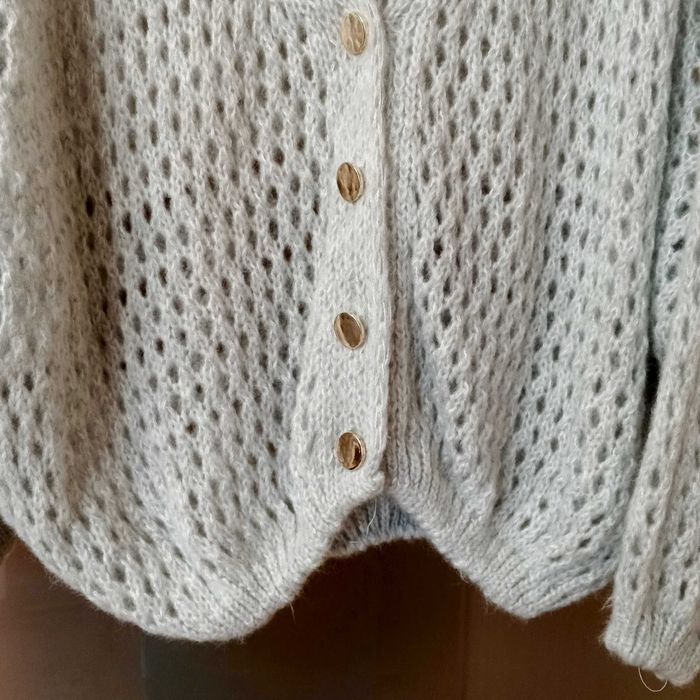 Sweter ażurowy, narzutka