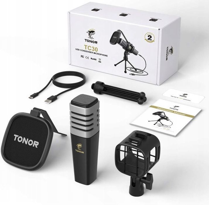 TONOR TC30 Pojemnościowy mikrofon USB