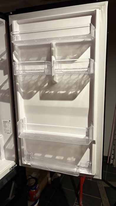 Lodówka HITACHI R-BGX411PRU0 (GBK) noFrost czarna wysoka szklany front