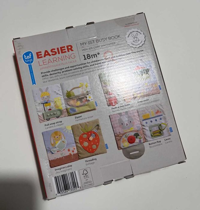 Taf Toys - My 1st Busy Book - Livro Atividades Bebé