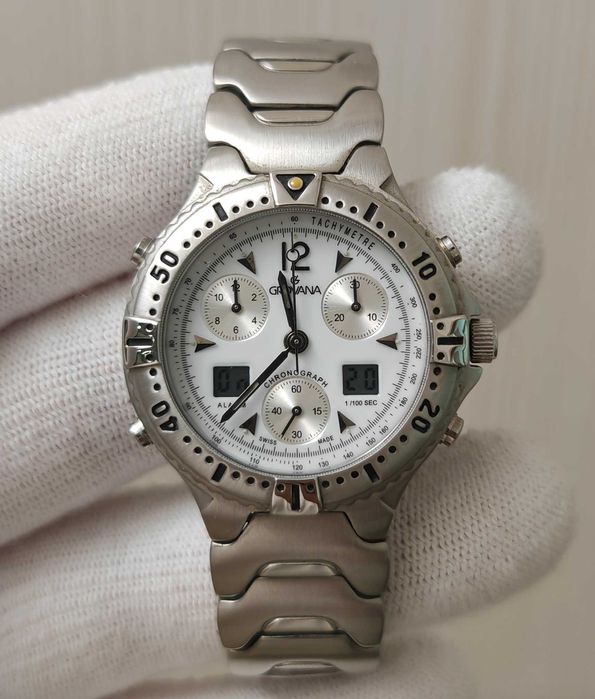 Чоловічий годинник Claude Bernard 10246 3 nin Chronograph 42mm Swiss