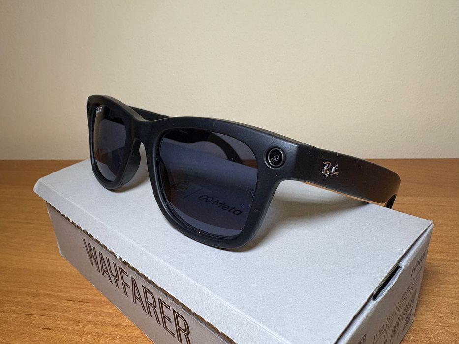 Gen 1 Smart okulary Ray-Ban Meta Wayfarer granatowe