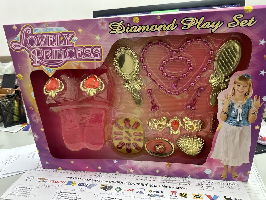 Kit com acessorios princesa