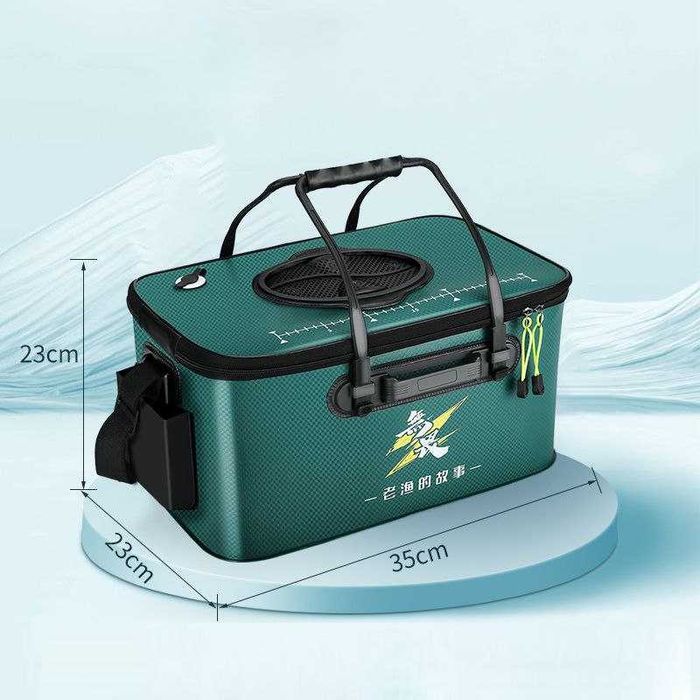 Сумка для рыбалки EVA, ведро для рыбы и прикормки, с клапаном