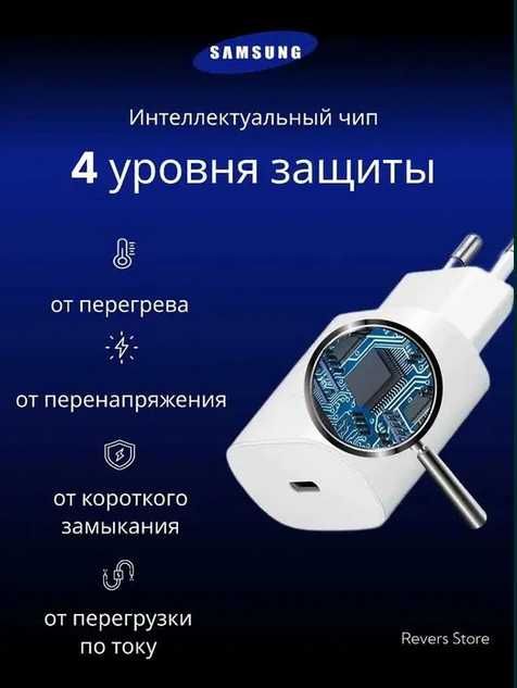 Швидка зарядка Samsung 45W + кабель Type-C