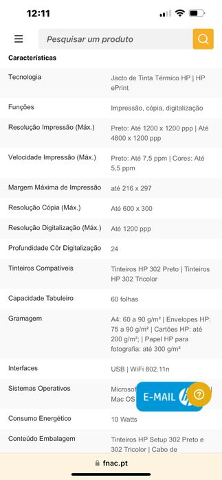 HP 2132 Deskjet Multifucional + Tinteiro Novo HP 302