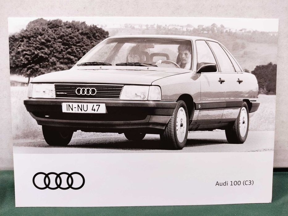 Pocztówka widokówka Audi 100 C3 quattro 1982