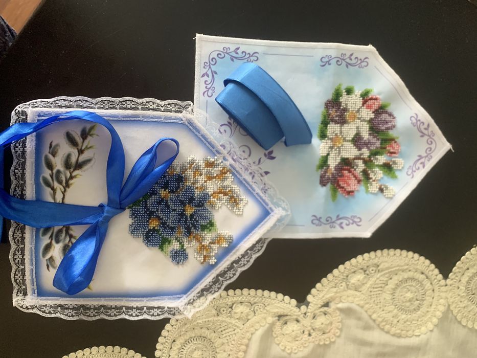 Хустки з бісеру для вербноі неділі, освячення верби