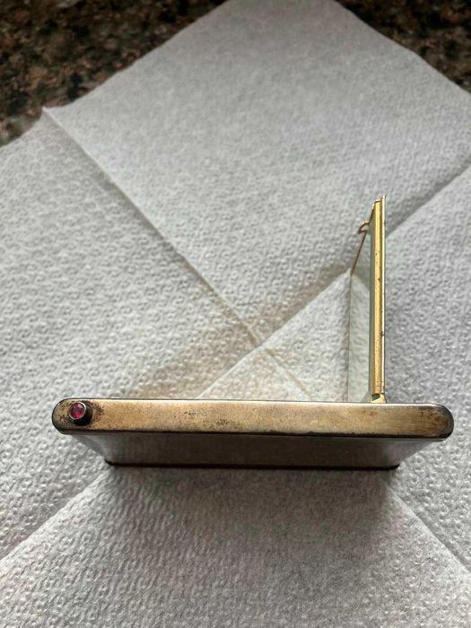 Пудренница серебряная, 875 пробы, СССР, 30-е годы ХХ столетия.