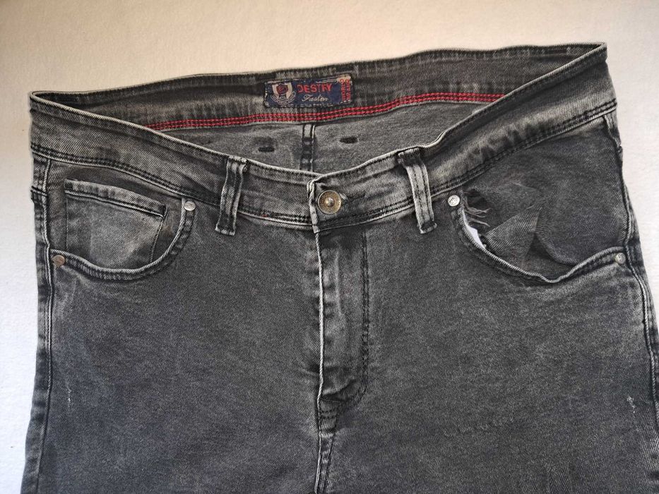 Мужские узкие серые джинсы Destry slim fit узкачи