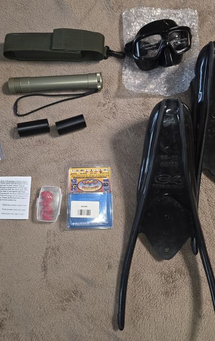 Снаряжение для дайвинга, подводной охоты, снорклинга и плавания