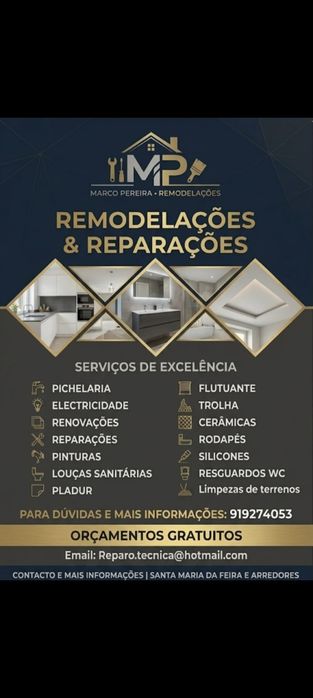 Remodelações e reparações
