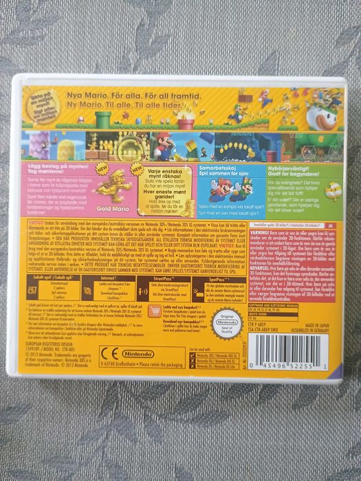 New Super Mario Bros: 2 Nintendo 3DS okladka dunkska gra po angielsku