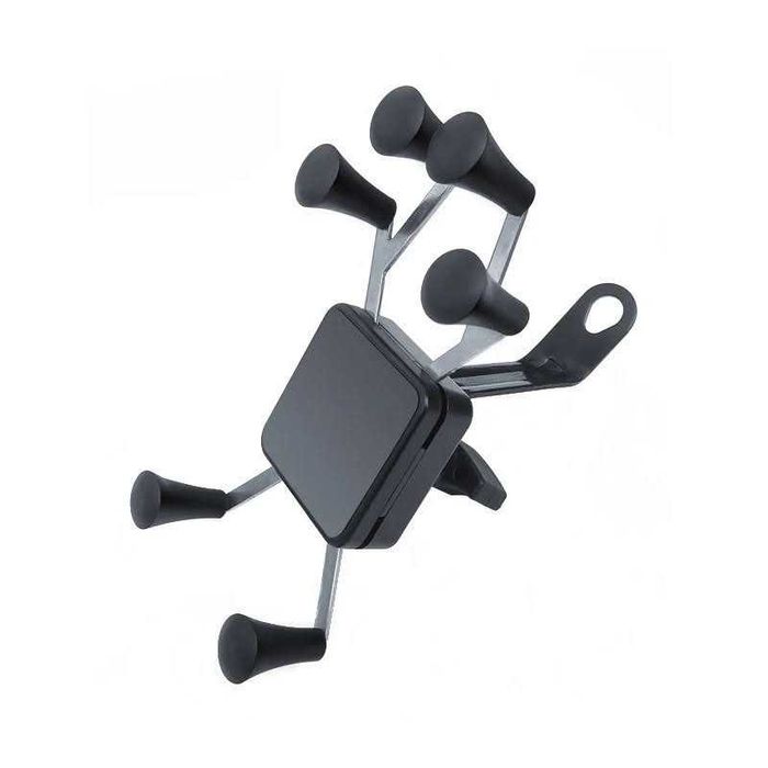 Suporte telemóvel garras 6 pontos fixação moto cafe racer