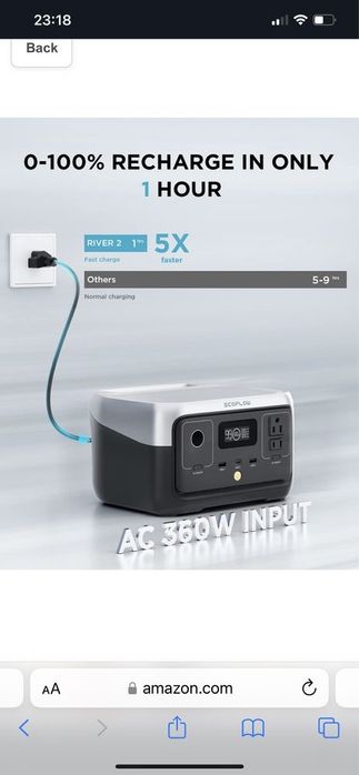 Зарядна станція портативна ECOFLOW RIVER 2 USA 110W