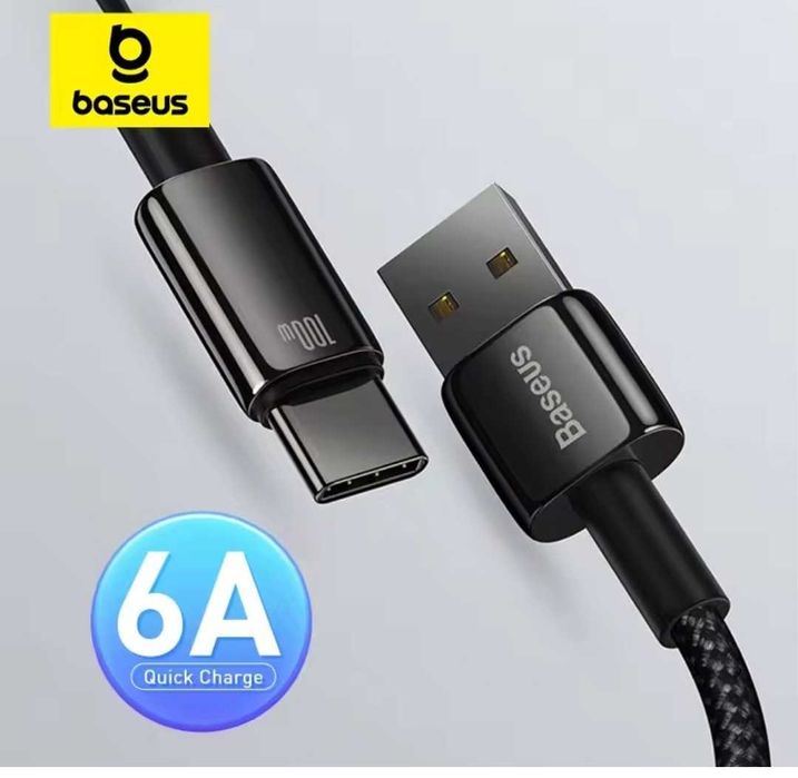 надійний type c кабель від базеус на 100 ват кабель baseus
