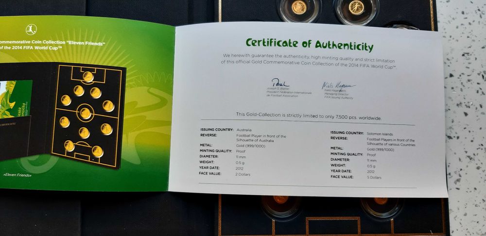 Najmniejsze... FIFA 2014 BRAZYLIA - złoto
