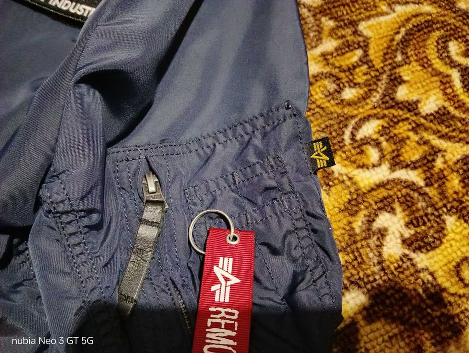 Бомбер Alpha industries ma 1 blue