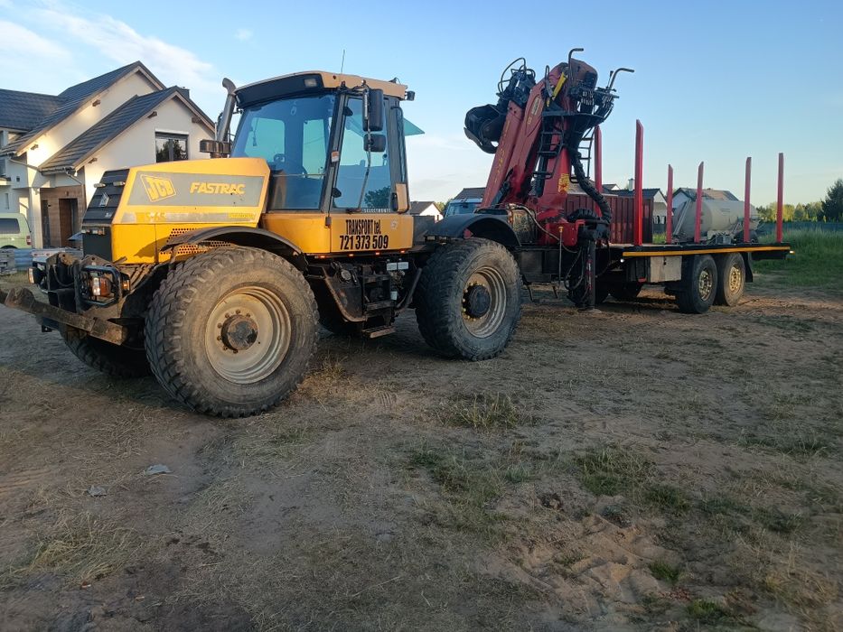 Sprzedam JCB fastrac z przyczepa hds tandem