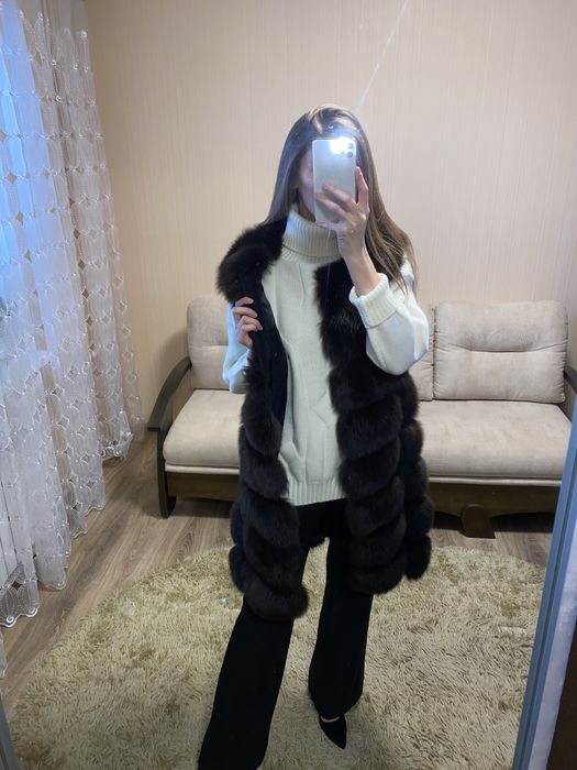 Жилет из финского песца