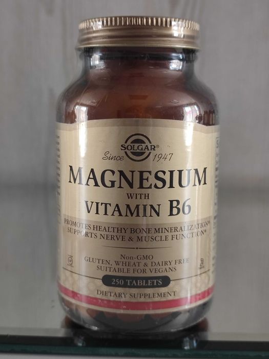 Магній В6 Солгар Magnesium with Vitamin B6 Solgar 250 таблеток