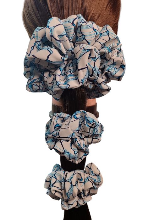 Scrunchie do włosów rozm M Silk Jedwabny