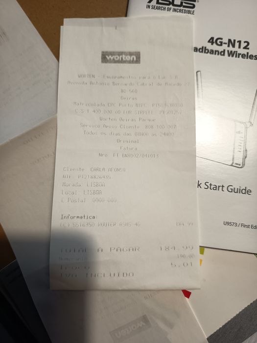 Router ASUS 300mbs