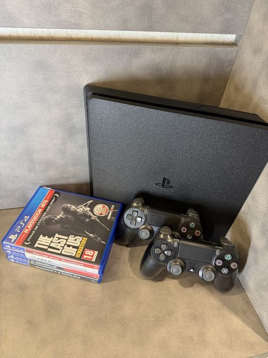 ‼️ Playstation 4 SLIM 1Tb 1000 Gb + 2 геймпади ps4 пс4 гарантія