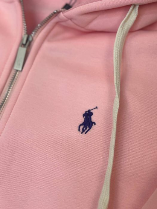 Зіп-худі Polo Ralph Lauren чоловіча рожева зіпка Поло Ральф Лоурен