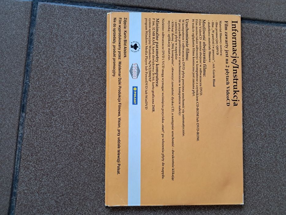 W pustyni I w puszczy,  film na VCD, wysyłka gratis