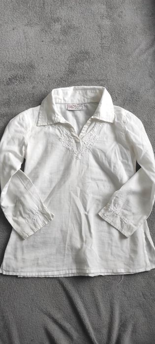 Białe bluzki- koszule  + spodnie