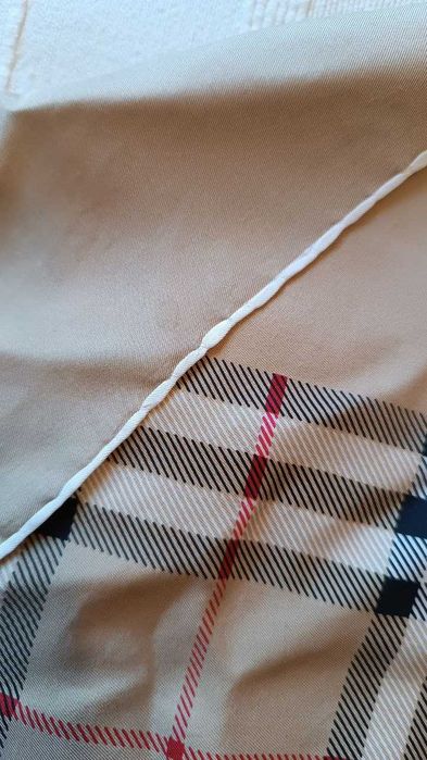 Вінтажна шовкова хустка у клітку Burberry
