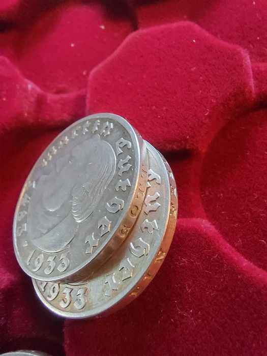 Monety srebrne 2 × 5 Reichsmark 1933 "Martin Luther" – srebro 900, cena za 2 sztuki
