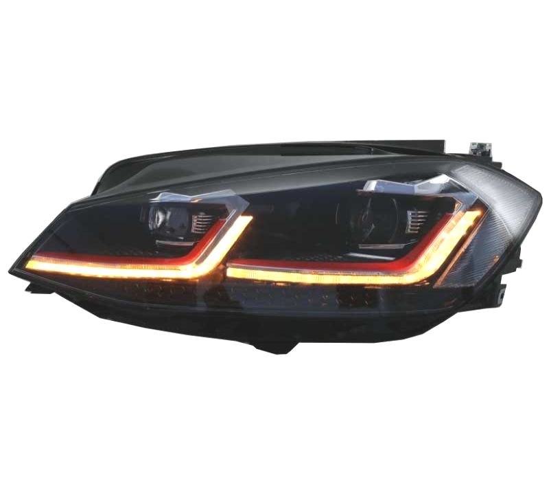 FARÓIS VOLKSWAGEN VW GOLF 7.5 17-19 FULL LED DINÂMICOS LOOK GTI